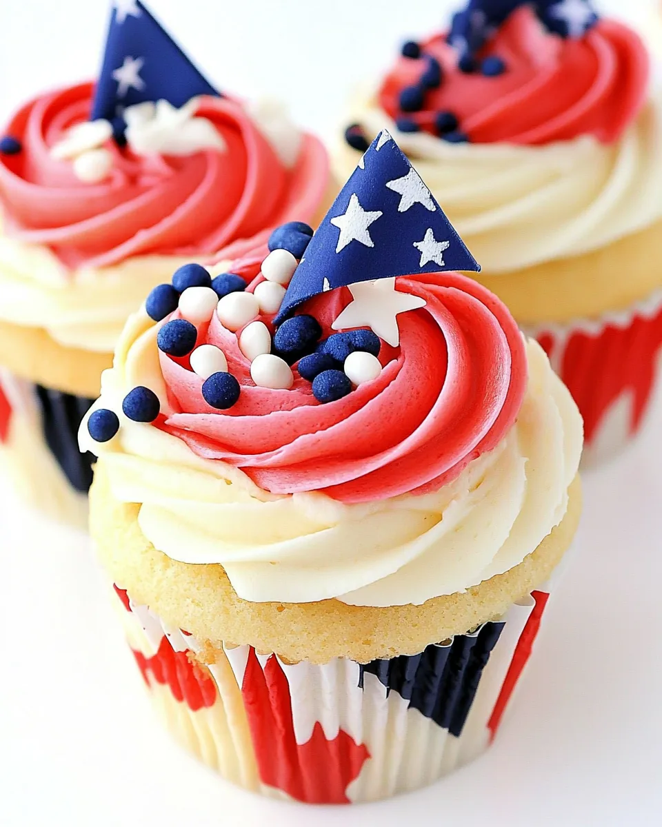 Flag Cupcakes
