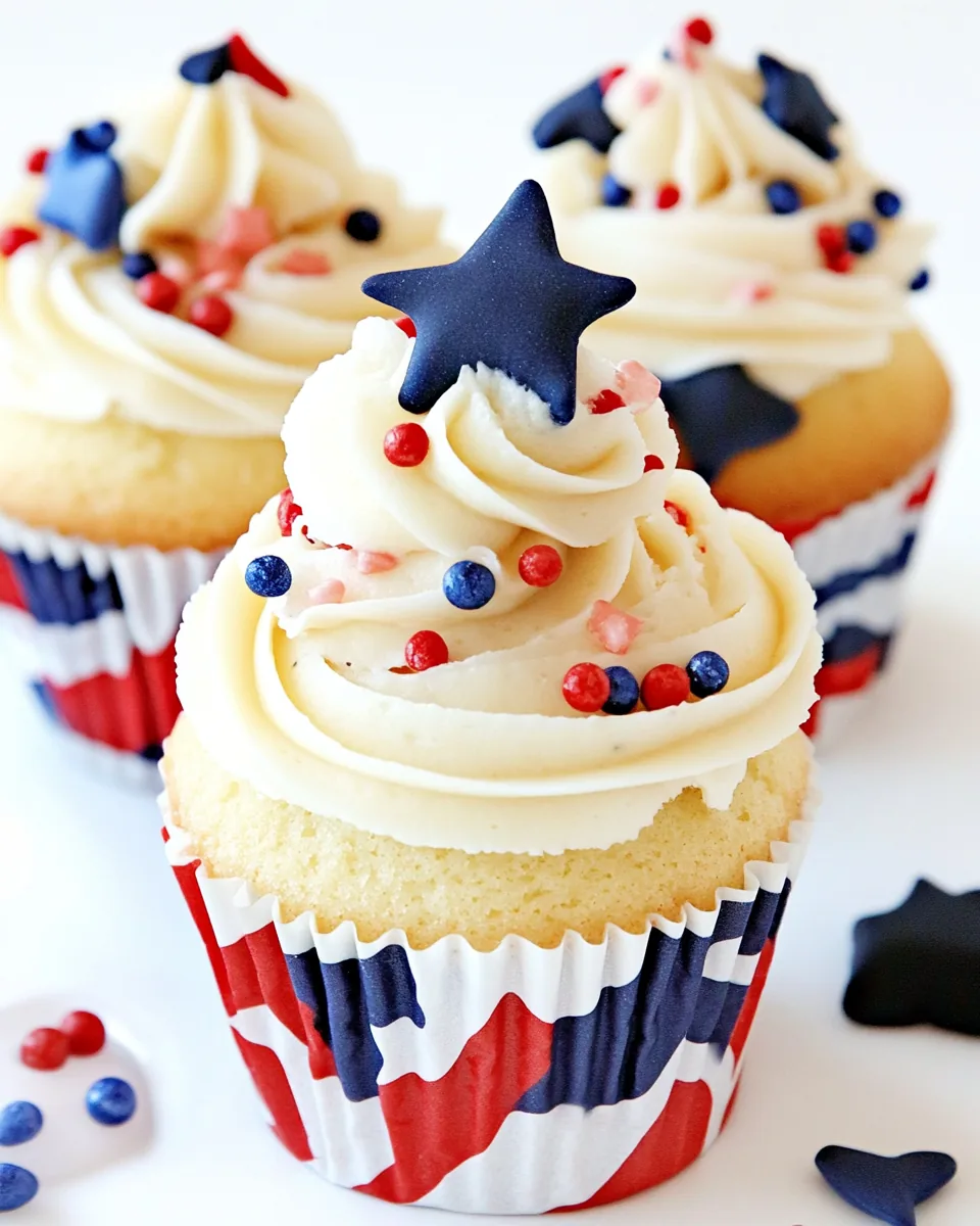 Flag Cupcakes