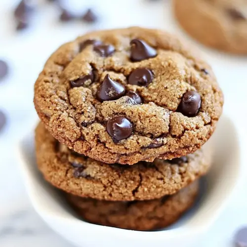 Flourless Almond Butter Chocolate Chip Cookies