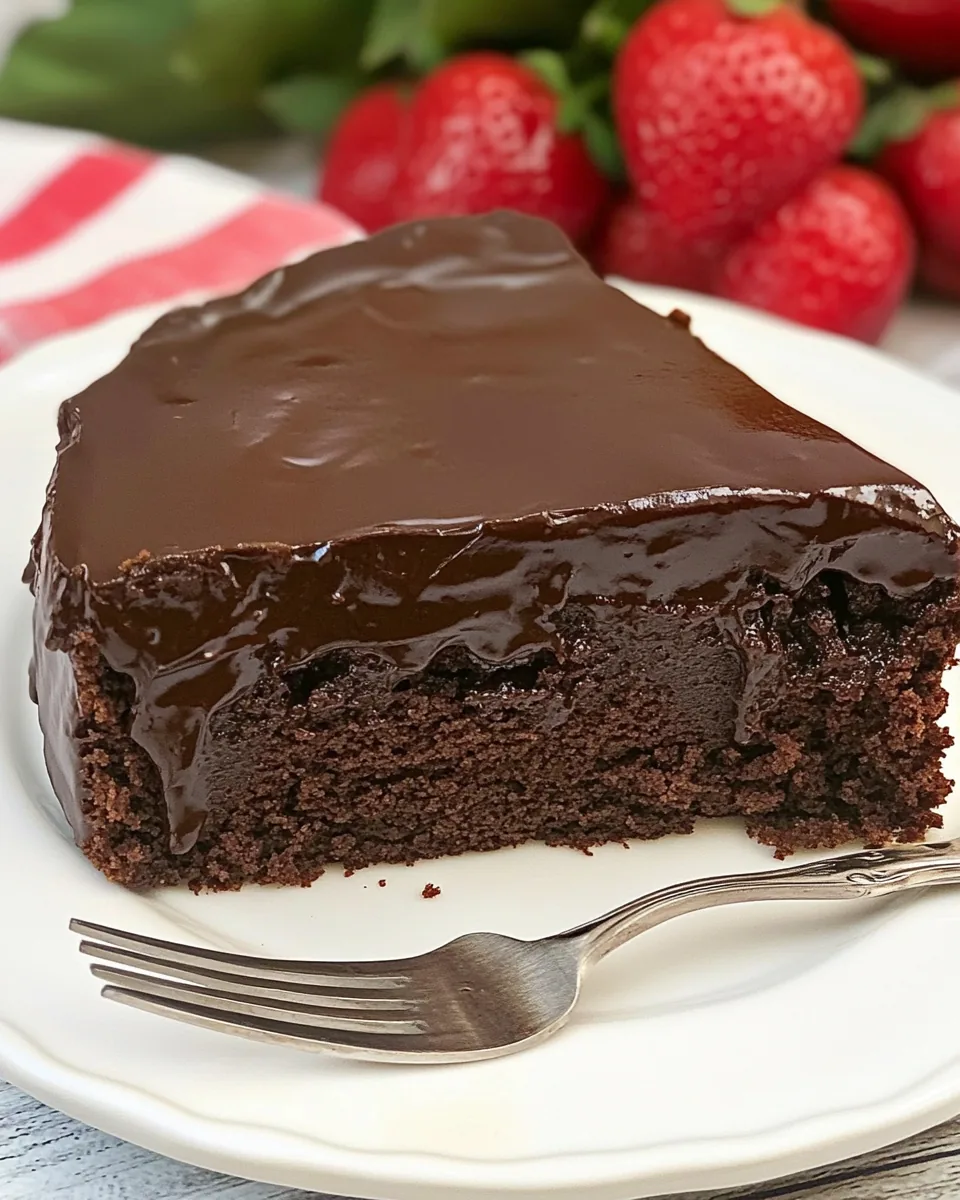 Flourless Double Chocolate Cake