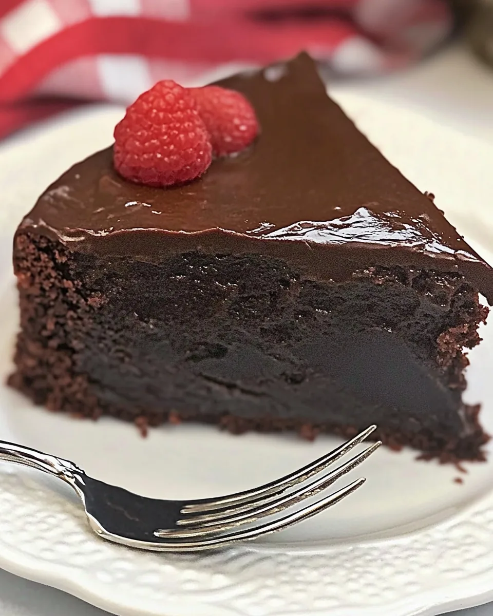 Flourless Double Chocolate Cake