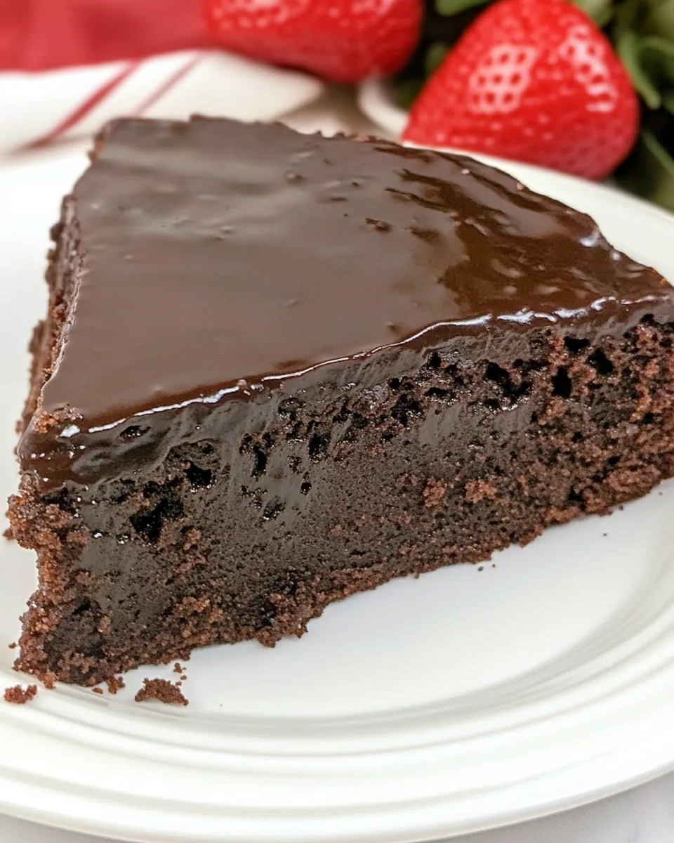 Flourless Double Chocolate Cake