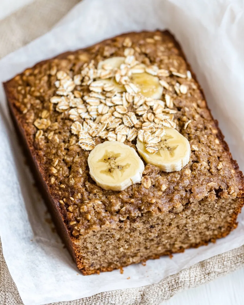 Flourless Oatmeal Banana Bread