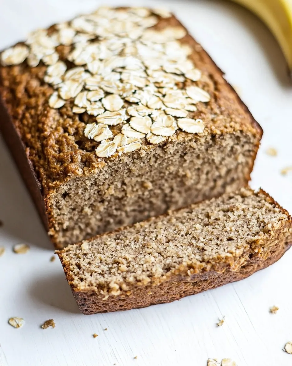 Flourless Oatmeal Banana Bread