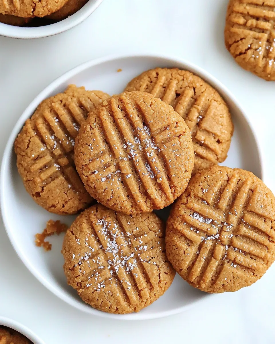 Flourless Peanut Butter Cookies