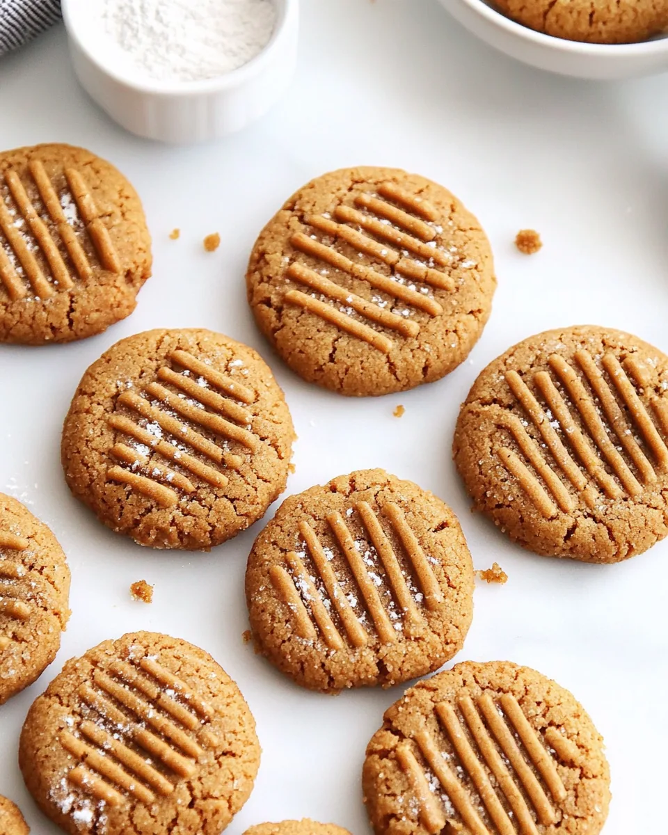 Flourless Peanut Butter Cookies