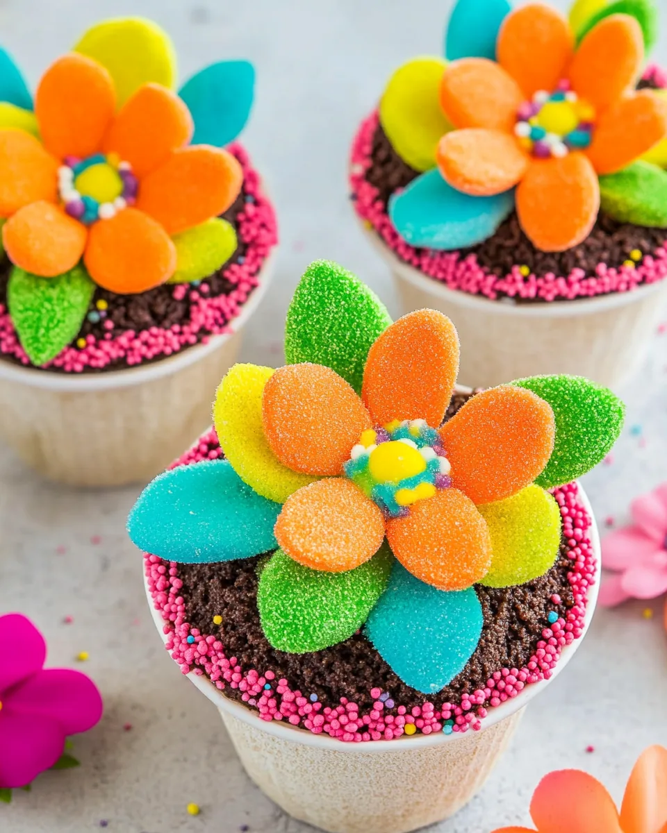 Flower Pot Pudding Dirt Cups