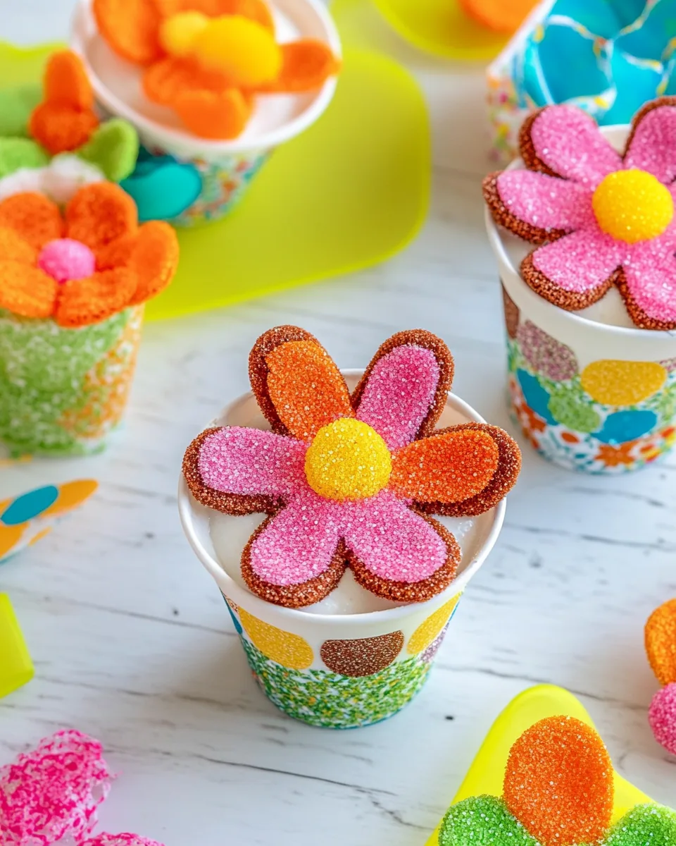 Flower Pot Pudding Dirt Cups