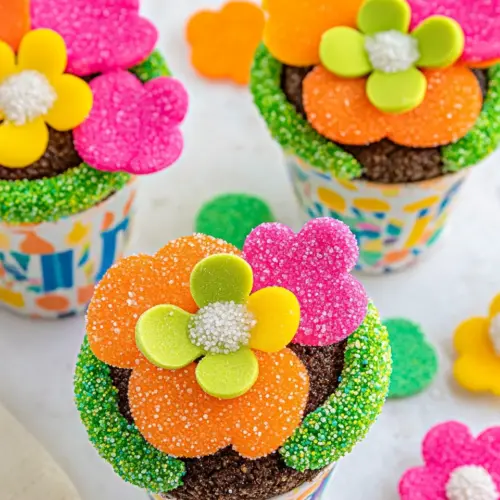 Flower Pot Pudding Dirt Cups