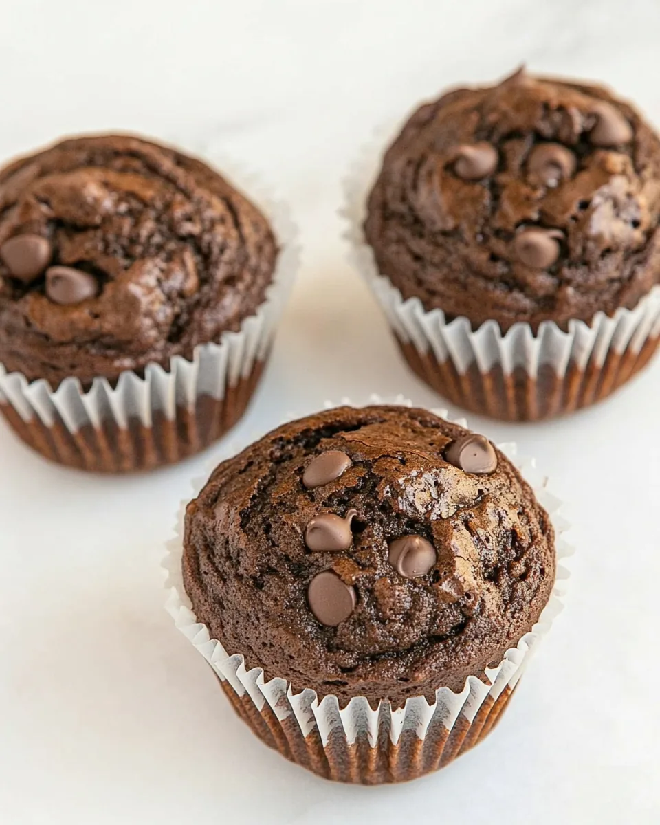 Fluffy Chocolate Muffins