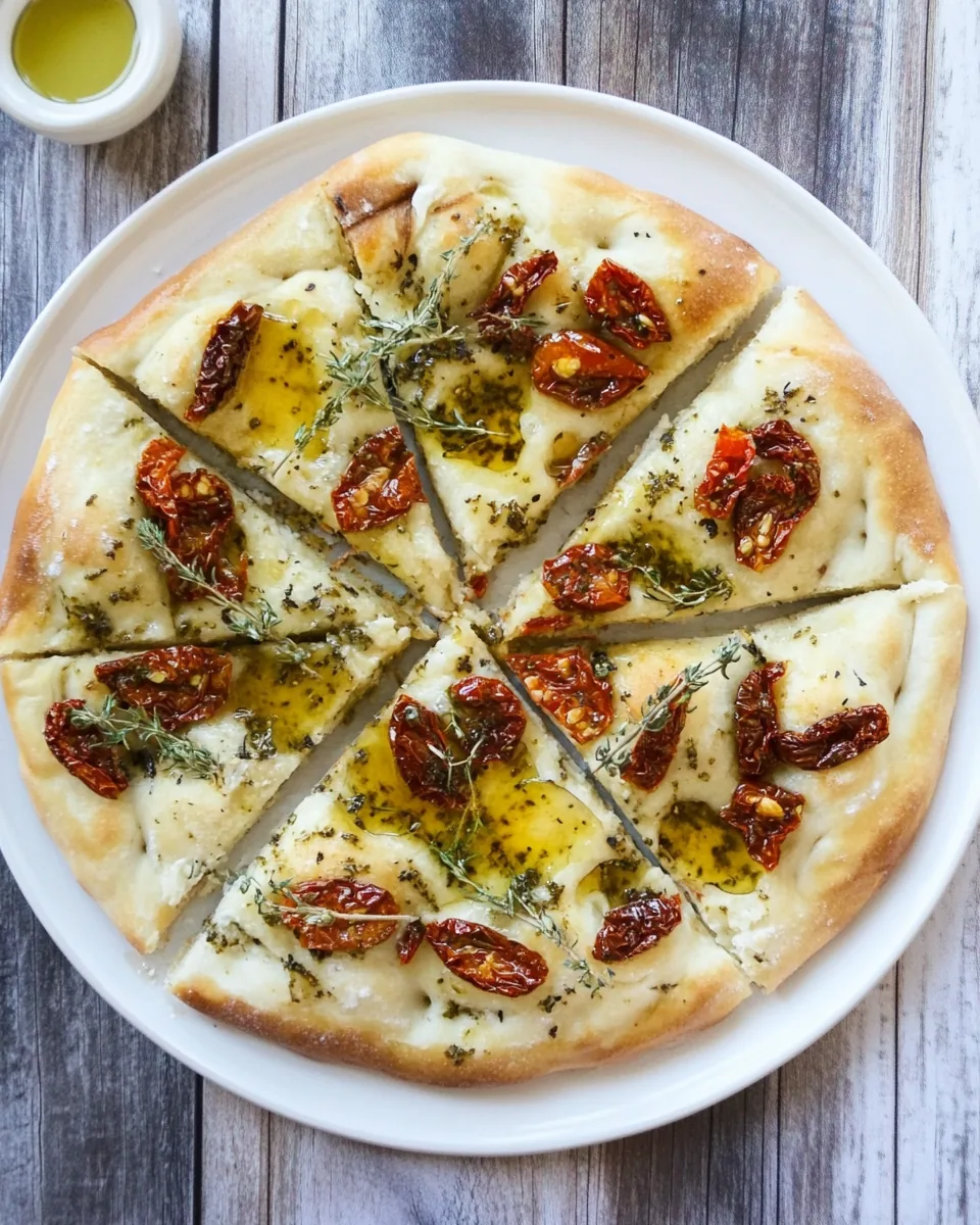 Focaccia With Sun-Dried Tomatoes