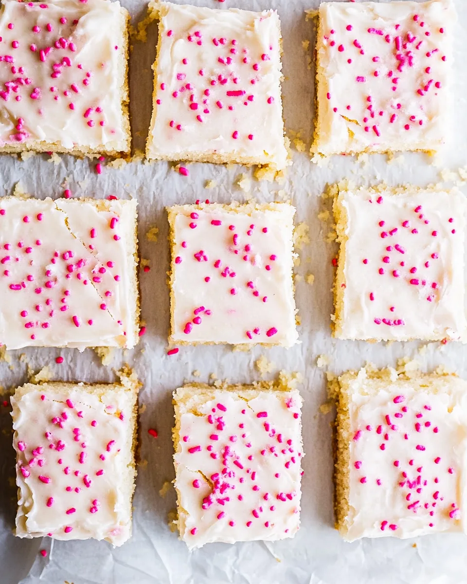 Frosted Sugar Cookie Bars
