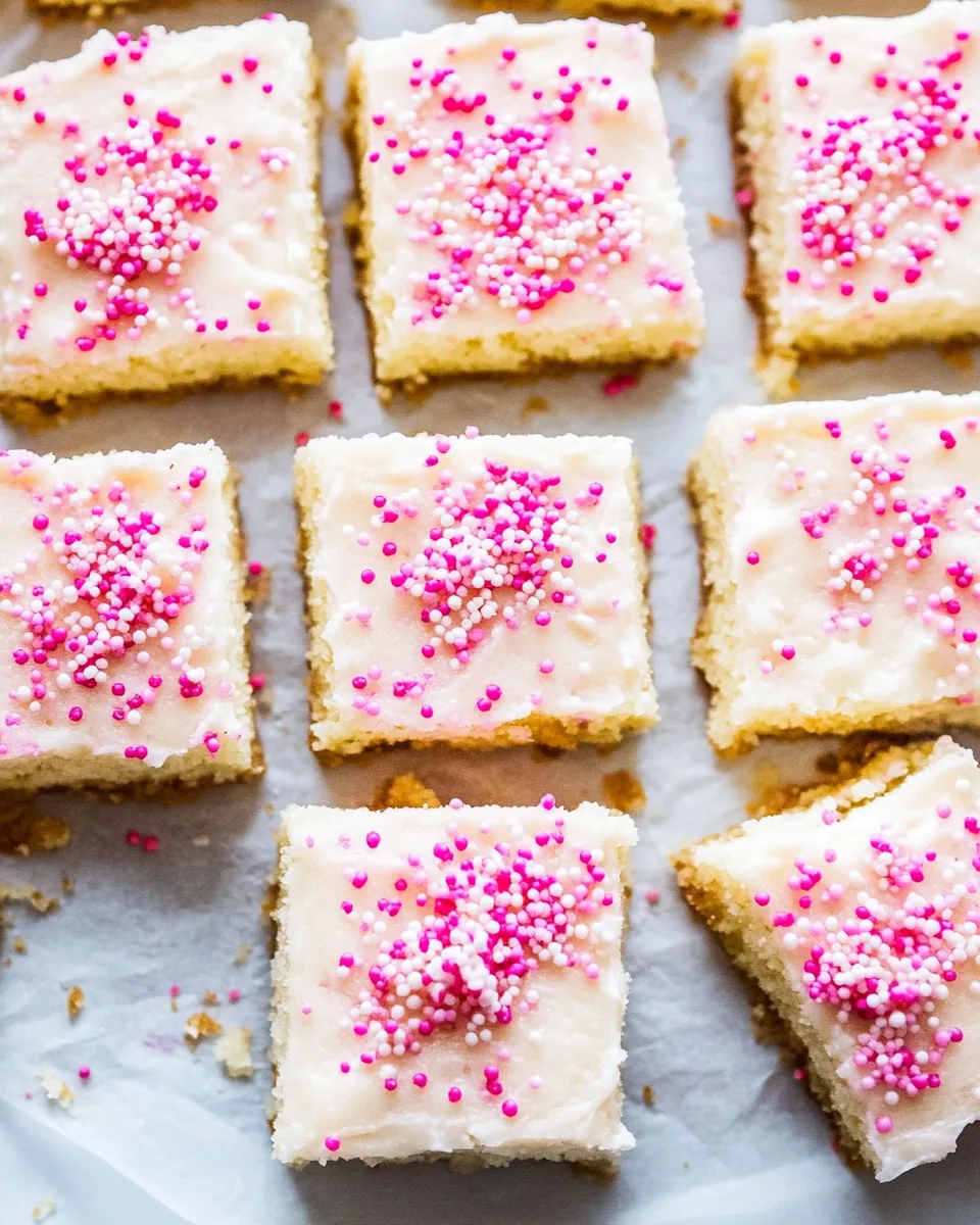 Frosted Sugar Cookie Bars