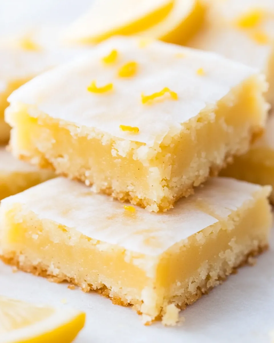 Fudgy Lemon Brownie Bars
