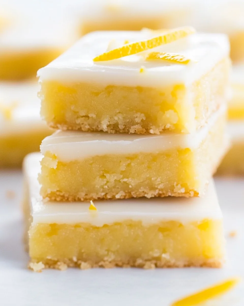 Fudgy Lemon Brownie Bars