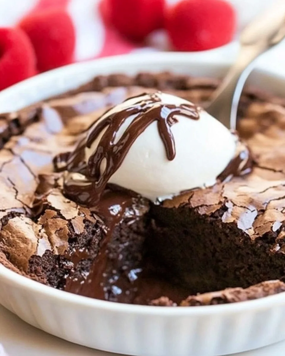 Fudgy Skillet Brownies