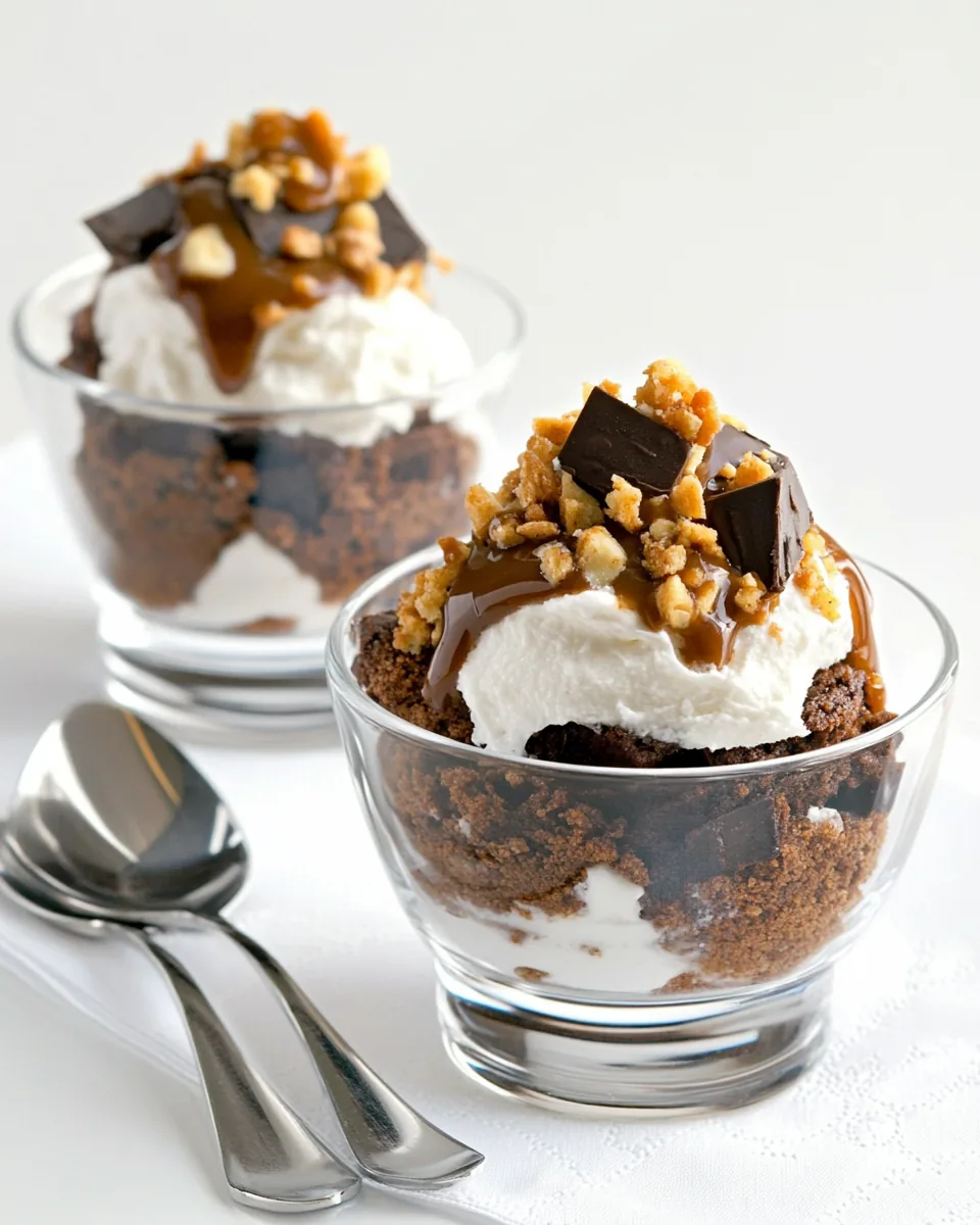 Ghirardelli Stuffed Brownie Sundaes