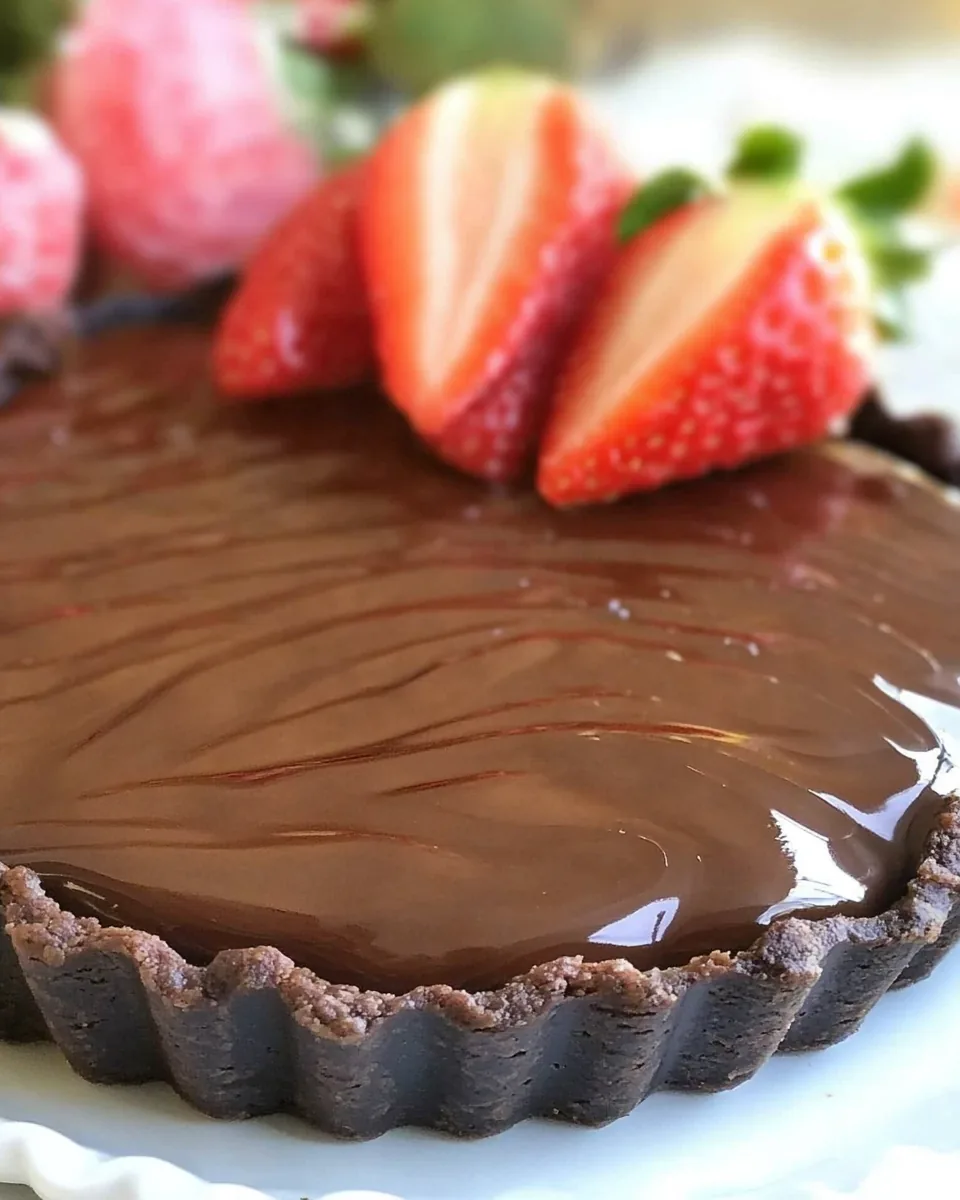 Glazed Chocolate Tart