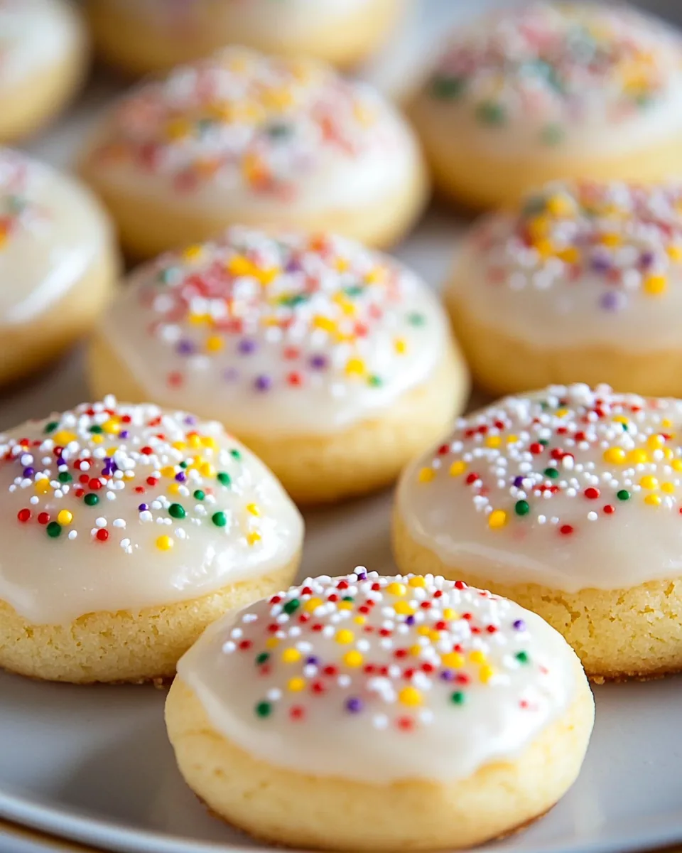 Glazed Lemon Sour Cream Cookies