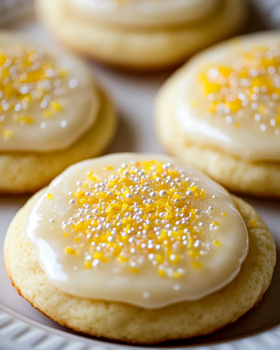 Glazed Lemon Sour Cream Cookies