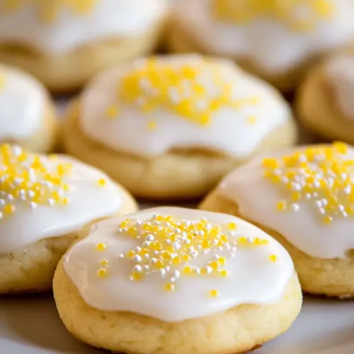 Glazed Lemon Sour Cream Cookies