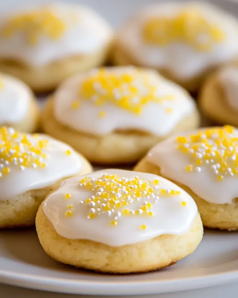 Glazed Lemon Sour Cream Cookies