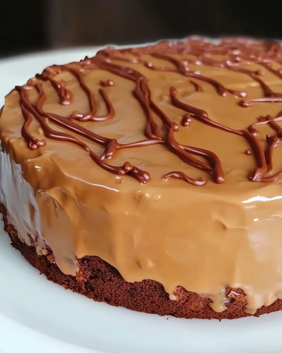 Glazed Peanut Butter Cake