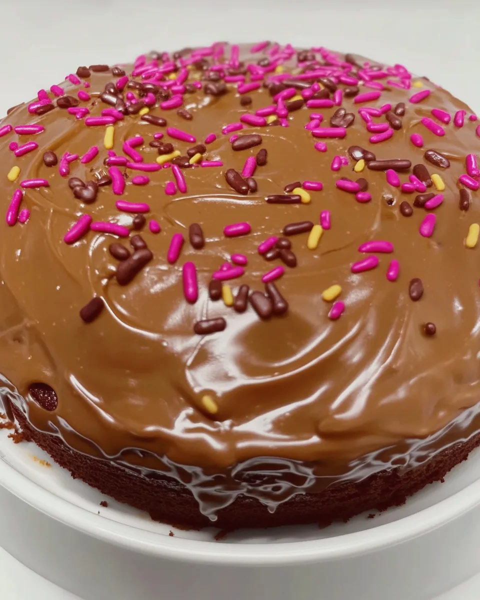 Glazed Peanut Butter Cake