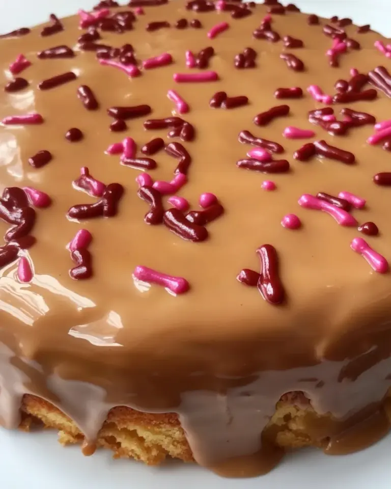 Glazed Peanut Butter Cake