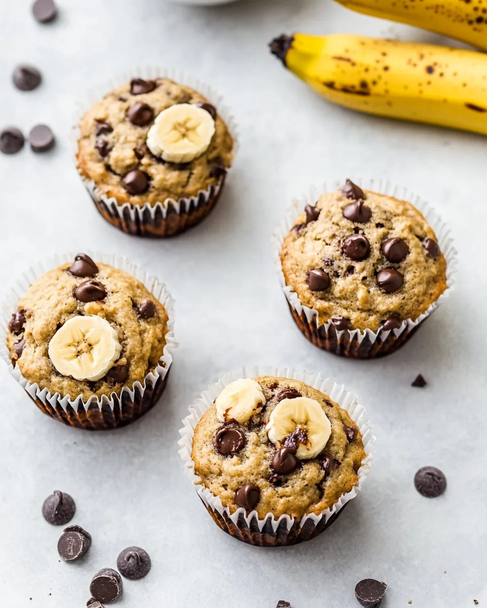 Gluten Free Chocolate Chip Banana Muffins