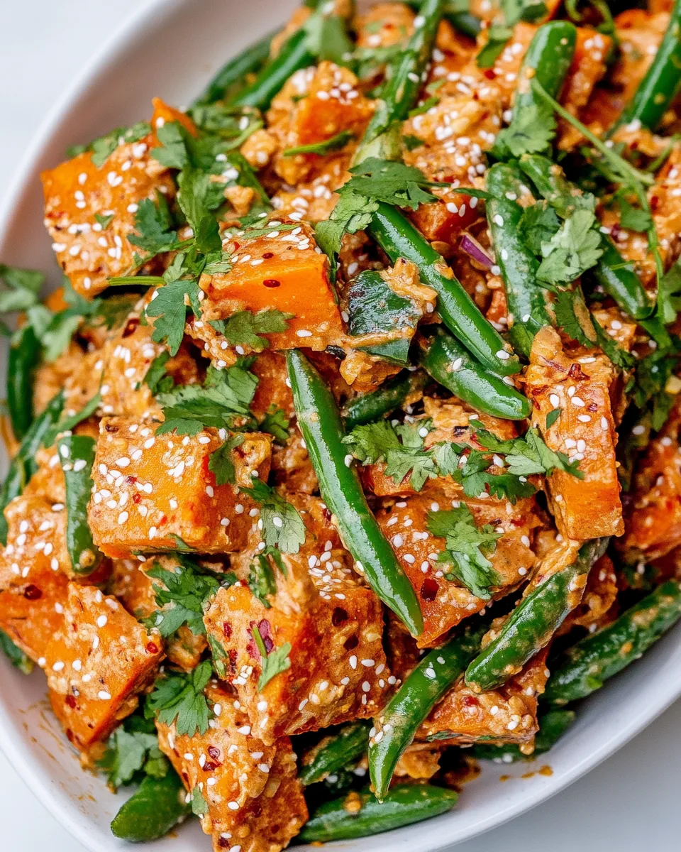 Gochujang Peanut Sweet Potato Salad