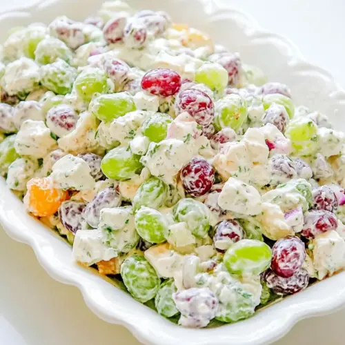 Grape Salad with Cream Cheese Dressing