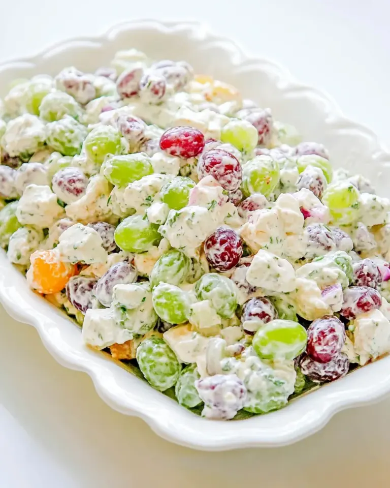 Grape Salad with Cream Cheese Dressing