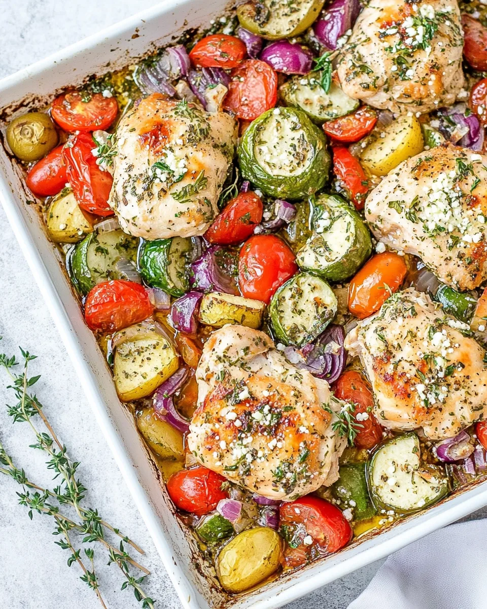 Greek Sheet Pan Chicken