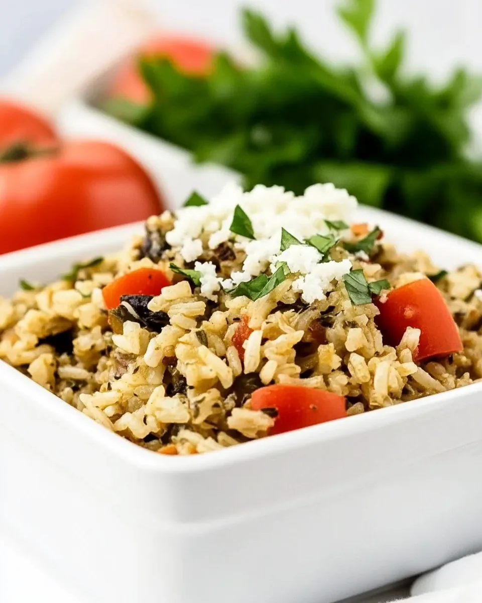 Greek Slow Cooker Rice