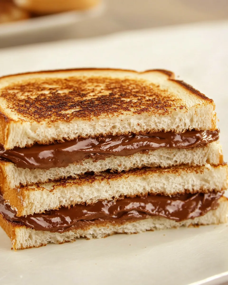 Grilled Nutella Sandwich