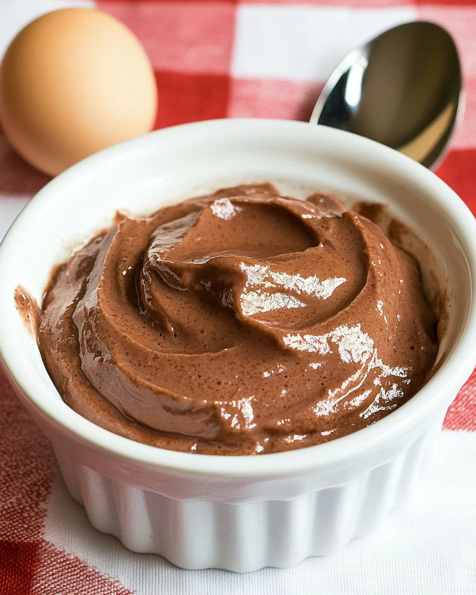 Hard Boiled Egg Chocolate Pudding