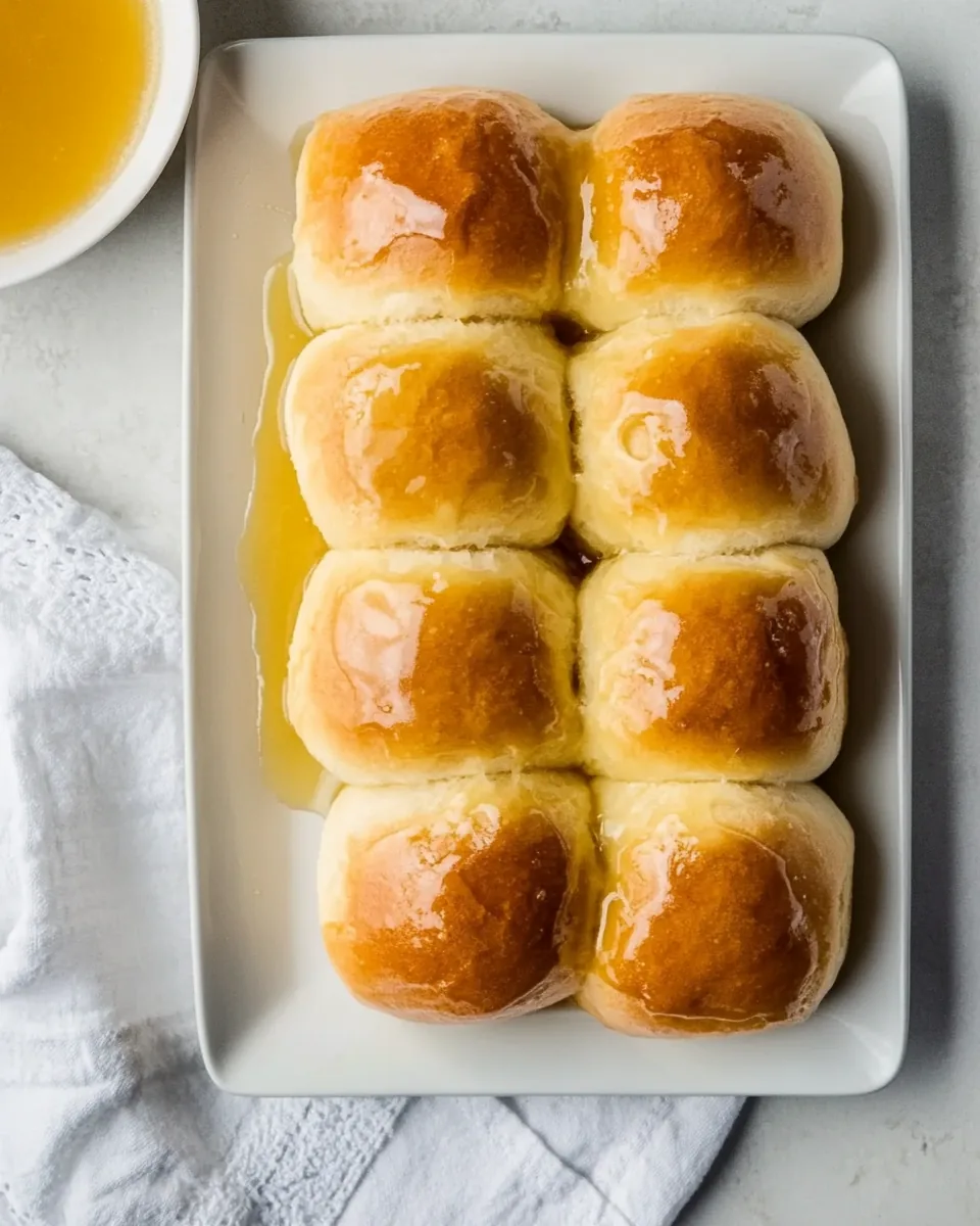 Hawaiian Buns with Honey Citrus Glaze