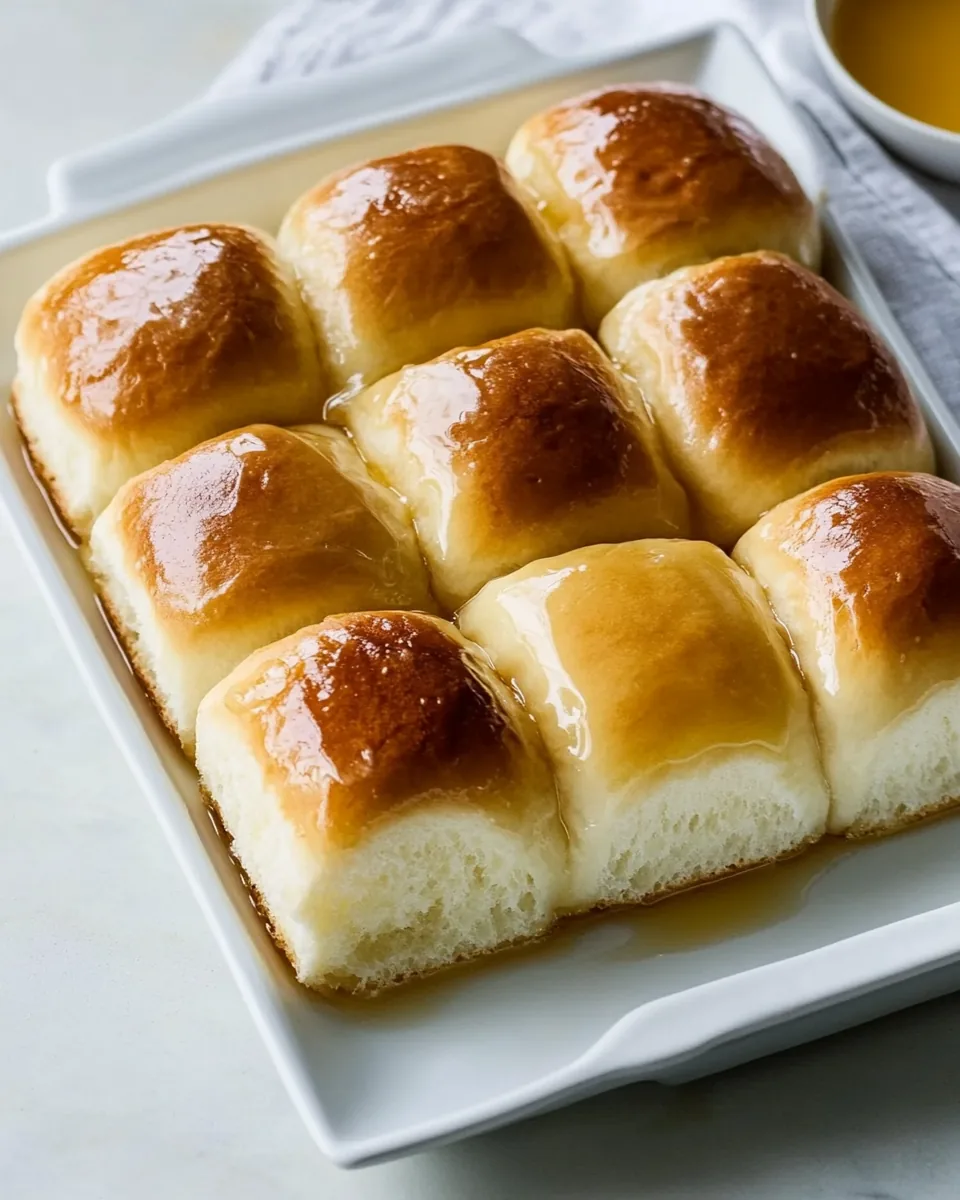 Hawaiian Buns with Honey Citrus Glaze