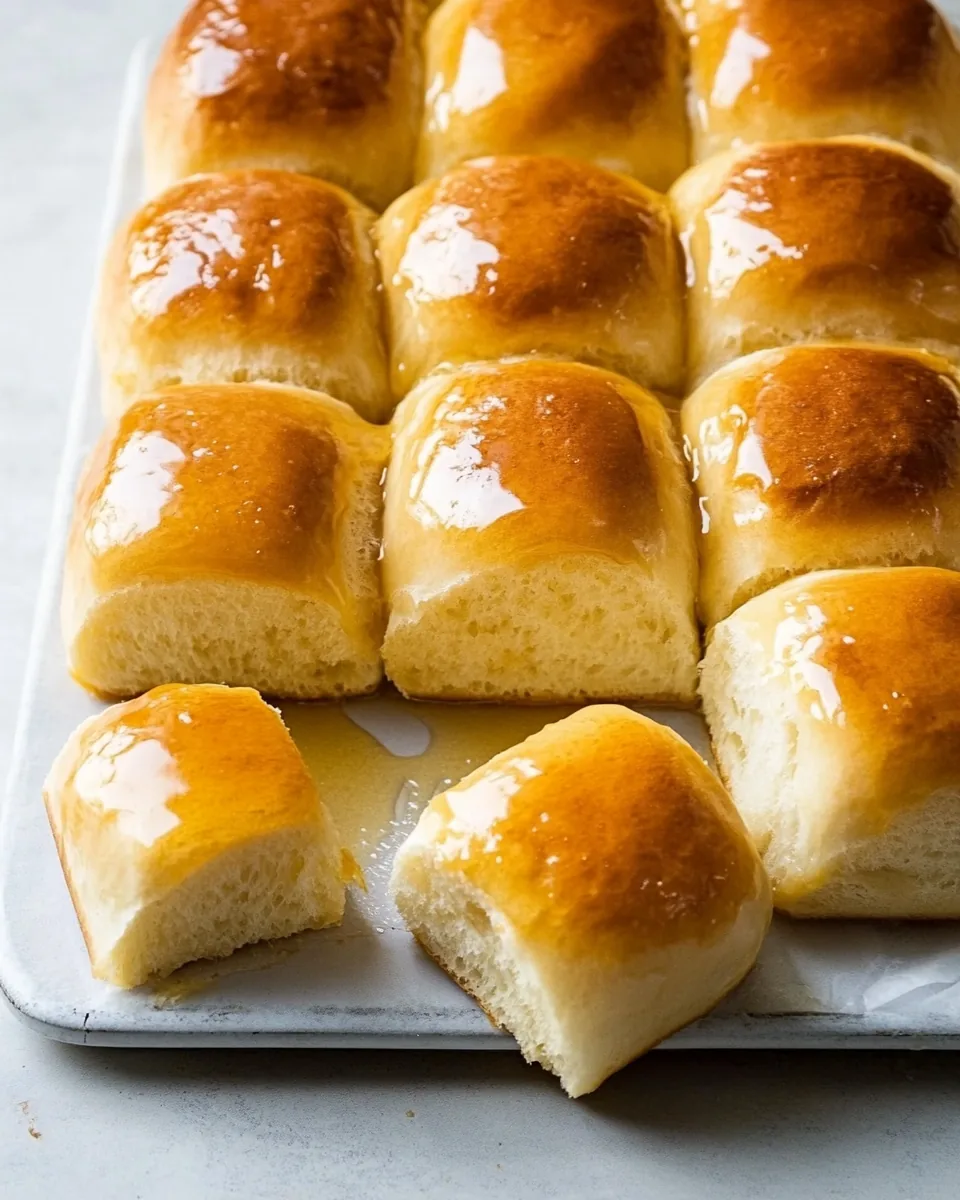 Hawaiian Buns with Honey Citrus Glaze