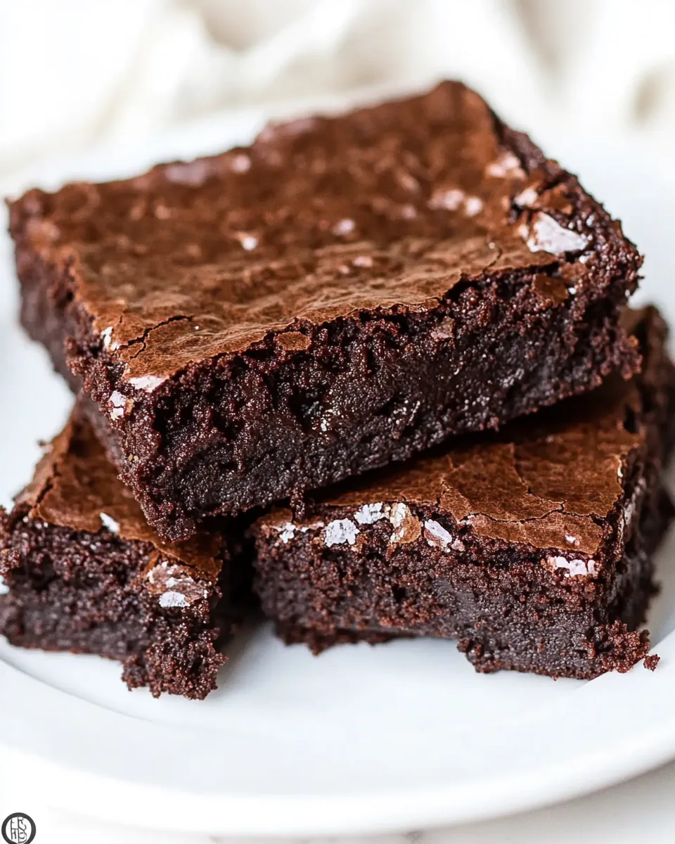 Healthier Flourless Fudge Brownies