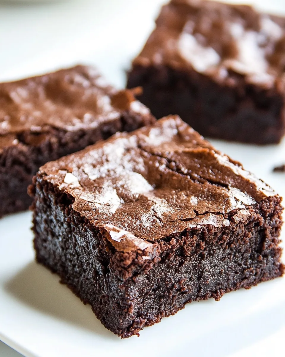 Healthier Flourless Fudge Brownies