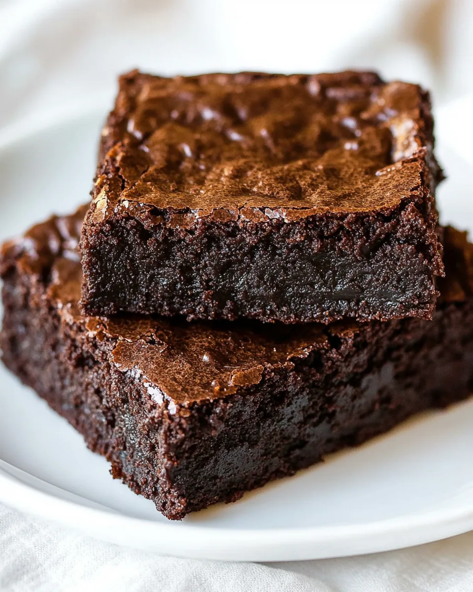 Healthier Flourless Fudge Brownies