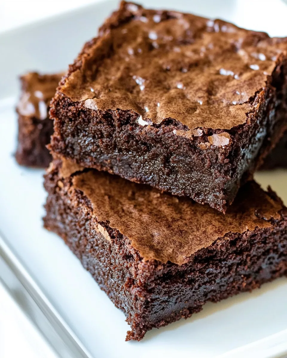 Healthier Flourless Fudge Brownies