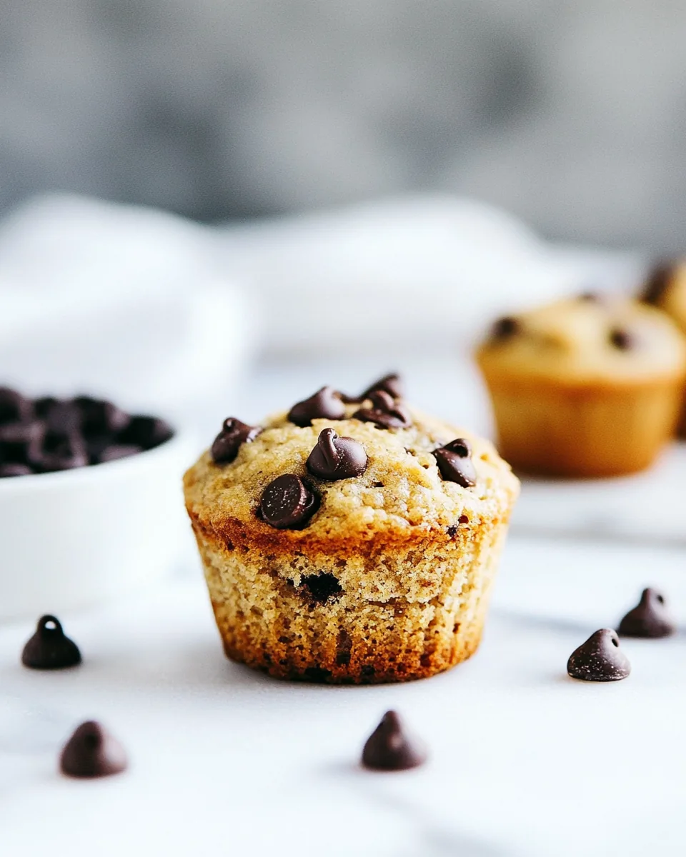 Healthy Chocolate Chip Muffins