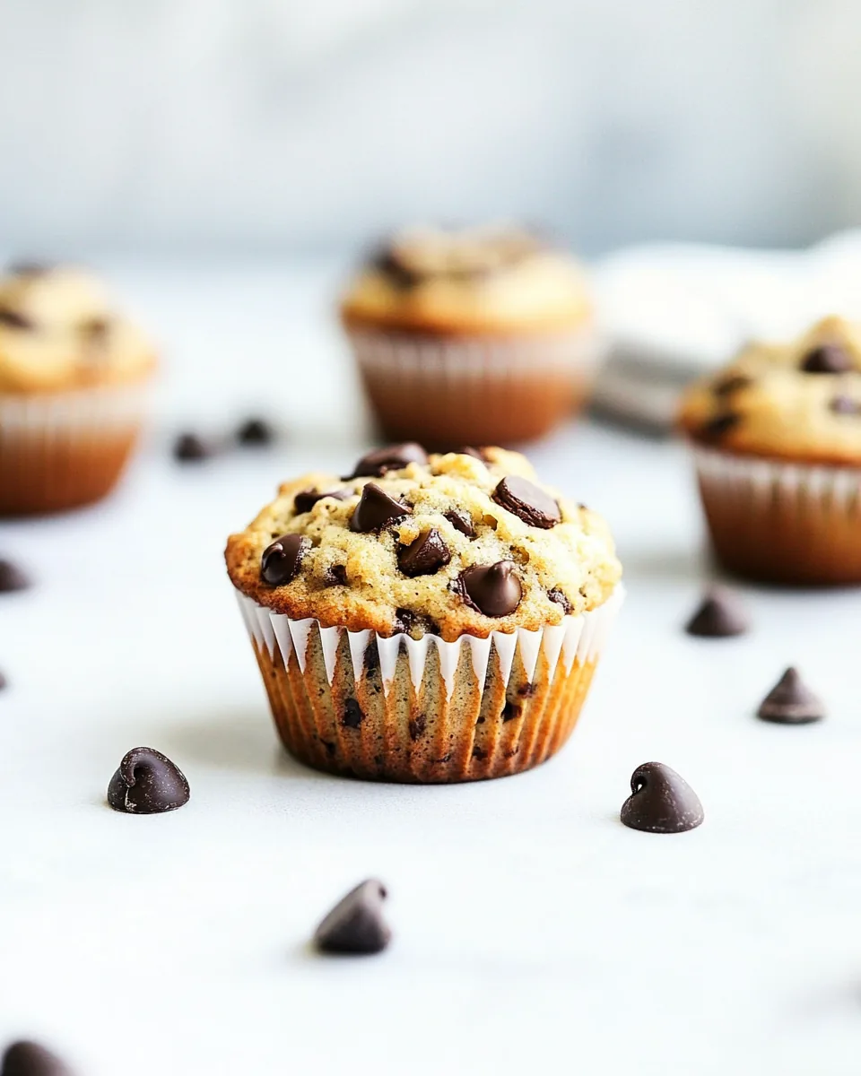 Healthy Chocolate Chip Muffins