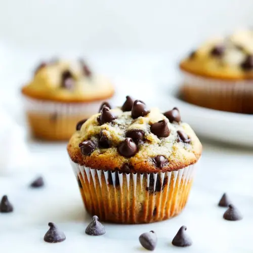 Healthy Chocolate Chip Muffins