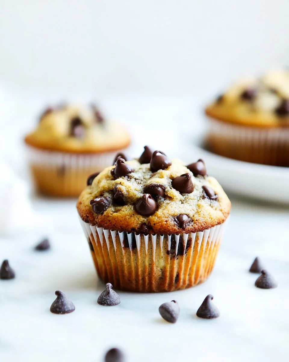 Healthy Chocolate Chip Muffins