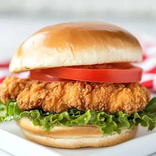 Homemade Burger King BK Royal Crispy Chicken Sandwich