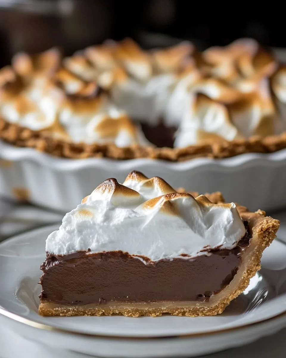 Homemade Chocolate Meringue Pie